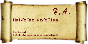 Halász Azálea névjegykártya